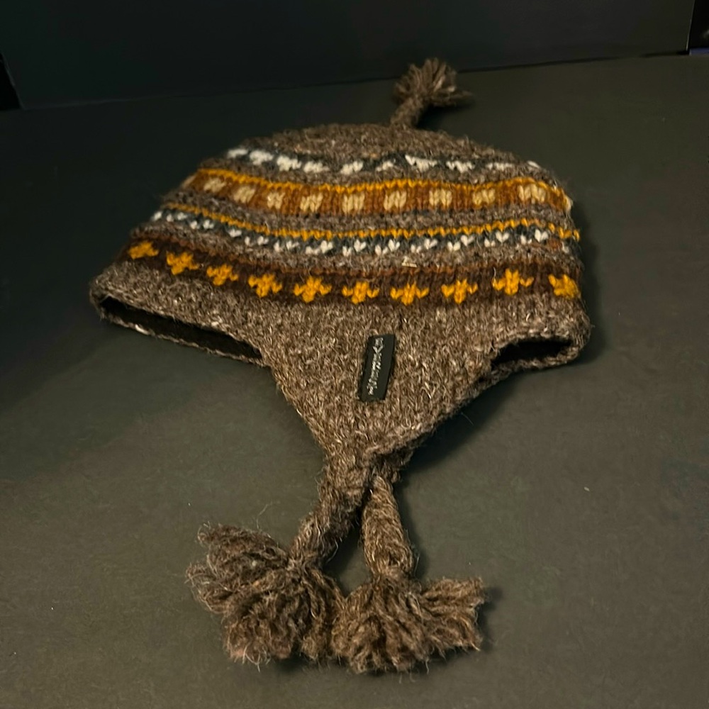 Everest Designs Nepal Earflap Beanie Hat - Ale Brown - Unisex
